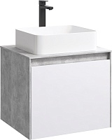 Aqwella Тумба для умывальника Mobi 60 бетон светлый